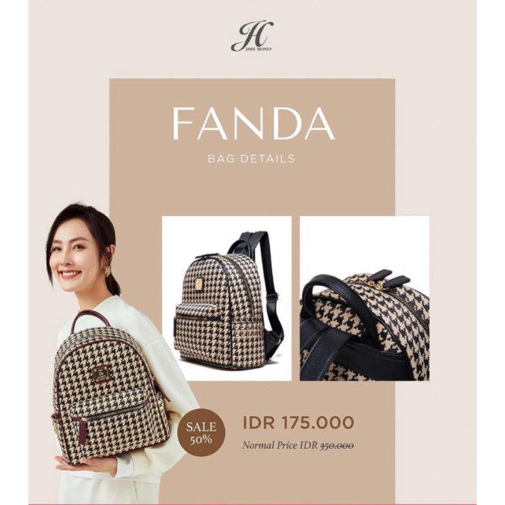 [READY STOK LIMITID] FANDA BACKPACK/ RANSEL WANITA / RANSEL MINI / TAS JALAN