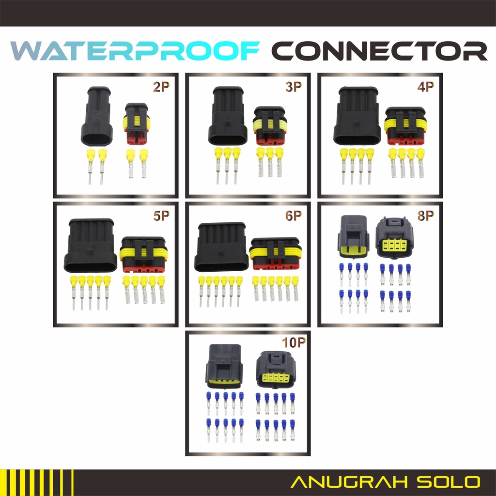 Waterproof Conector Soket Tahan Air Socket Water Resistant