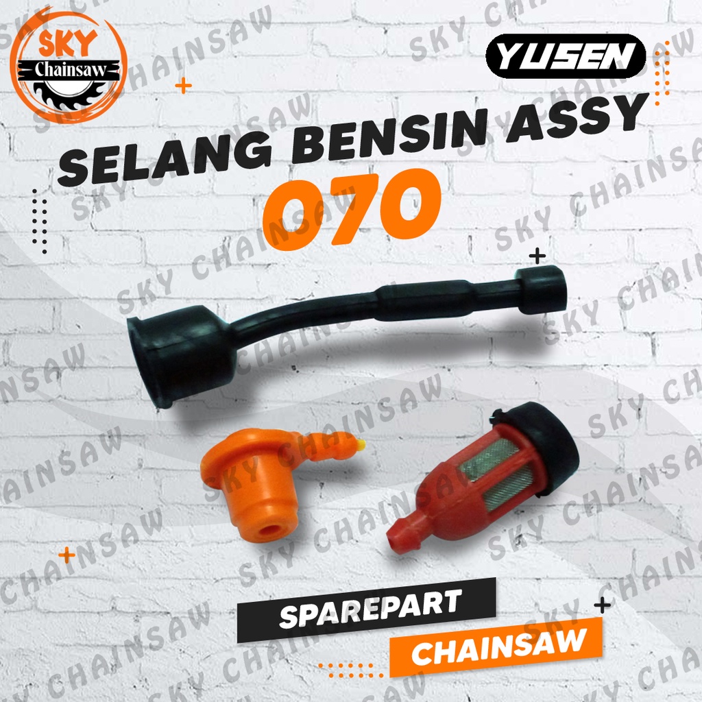 Sparepart Chainsaw Selang Bensin Assy 070 Senso Sinso Mesin Gergaji YUSEN