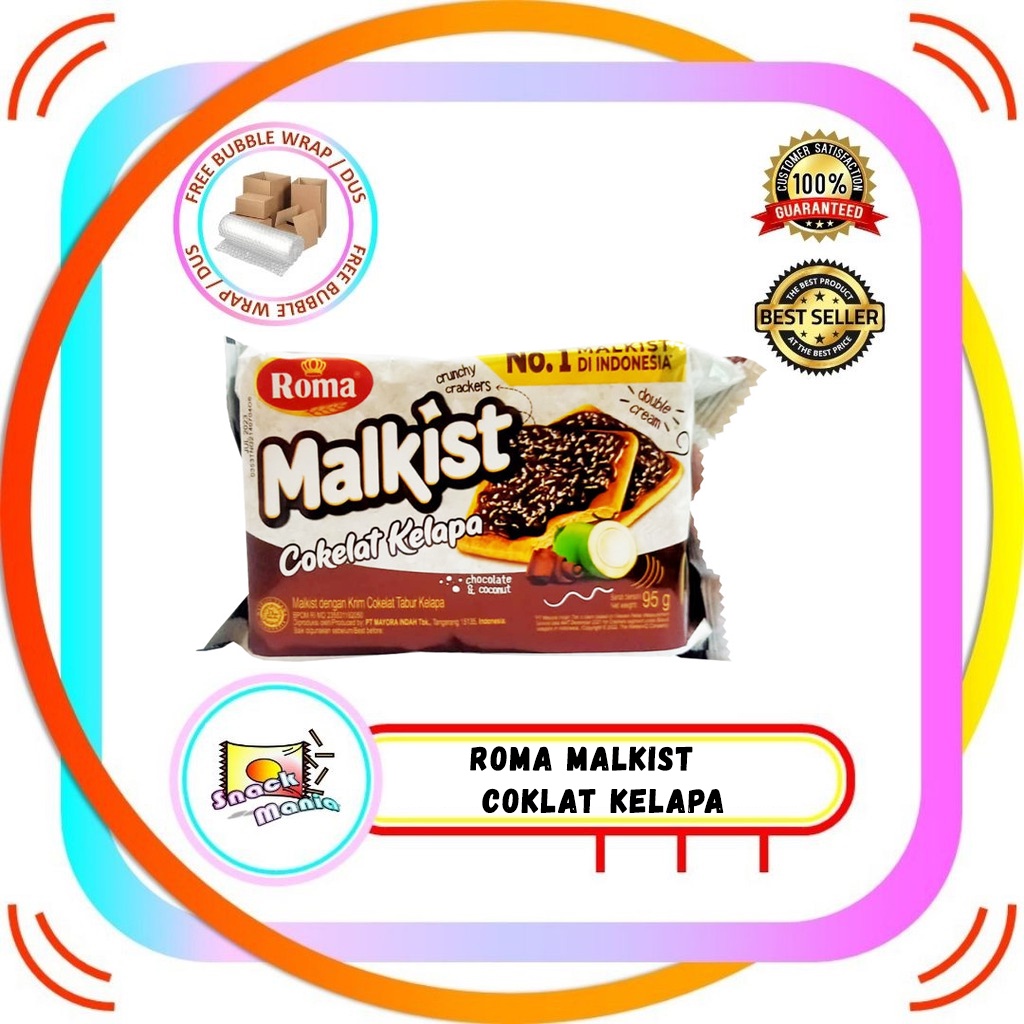 

Roma Malkist Cokelat Kelapa Crackers 95 gr Coklat Gaben