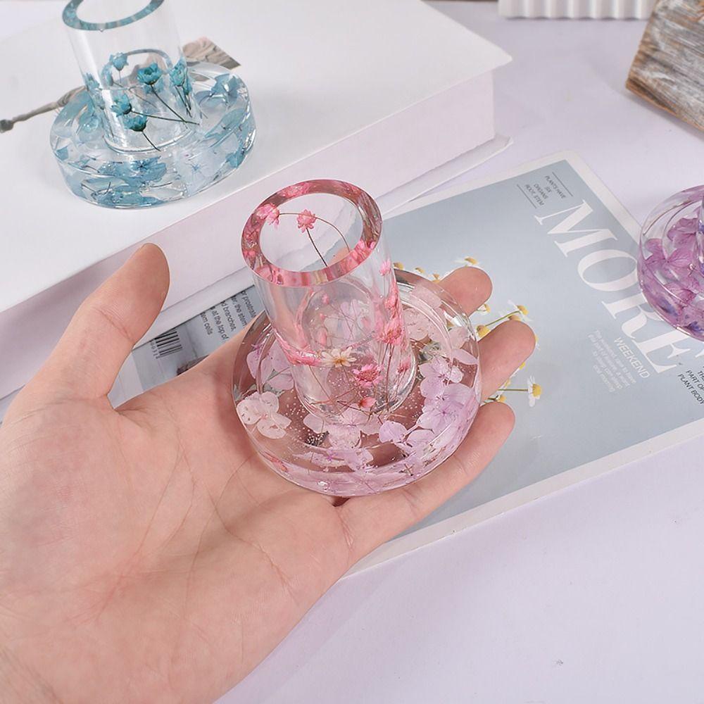 R-bunga Tempat Lilin Cetakan Silikon Perlengkapan Pernikahan Clay Tools DIY Craft Silicone Mould