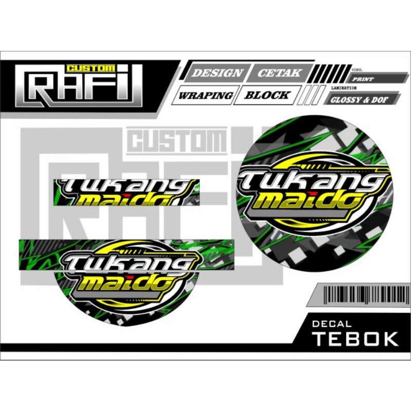 DECAL tebok tukang maido