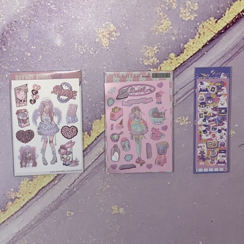 

Kawaii E-Girl stickers limited art deco stickers