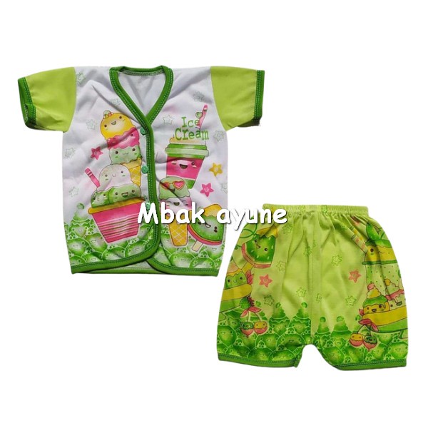 Setelan baju bayi / setelan lengan pendek /Baju Bayi Lengan Pendek Dan Celana Pendek / Setelan baju bayi / Baju Bayi Baru Lahir / Baju bayi motif keren dan lucu / Celana bayi /