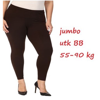 Celana Legging Panjang 3 Ukuran 35-120 KG Leging Lejing Wanita Panjang Spandek Jersey fit strit ketat