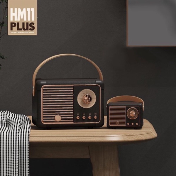 Dijual Radio Vintage Bluetooth Speaker Retro/ Radio Jadul Bluetooth Speaker - Hitam S Diskon