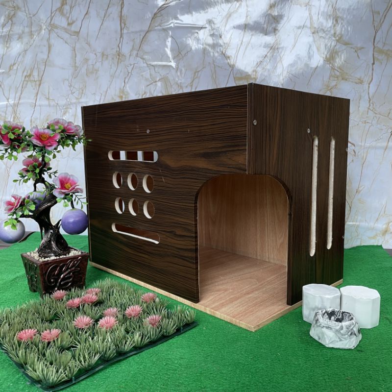 box kotak rumah kucing/ kandang kucing/kitten/ kandang anjing/ rumah kelinci/rumah kucing lucu/kanda