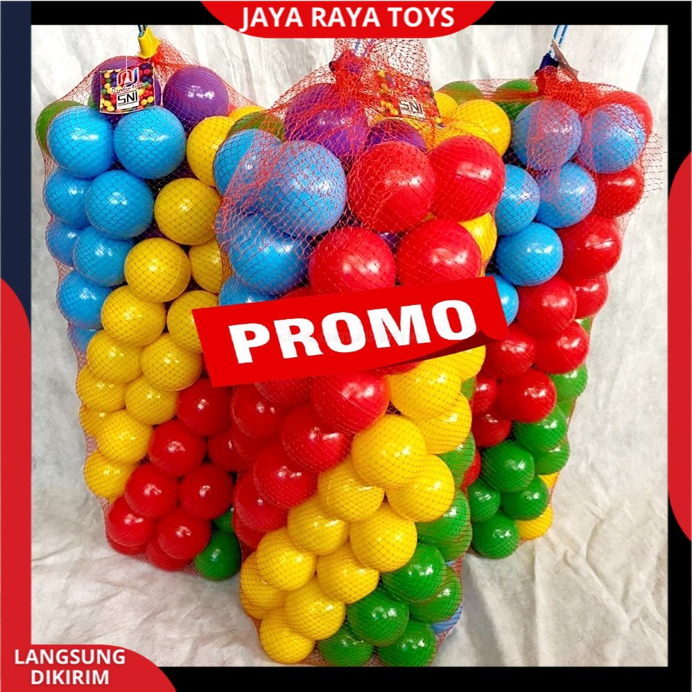 mainan anak mandi bola bolaan plastik warna warni isi 25pcs SNI best seller termurah Bahan Berkualitas