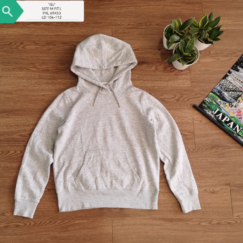 GU BASIC HOODIE GREY