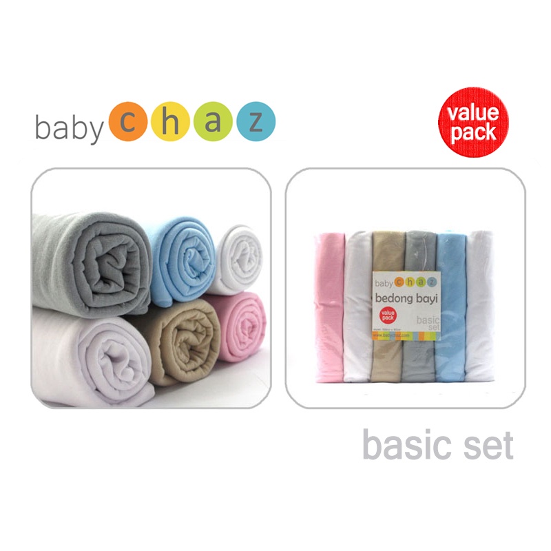 Baby Chaz Bedong Bayi Value Pack Isi 6pcs/pack (Tersedia Varian Warna)