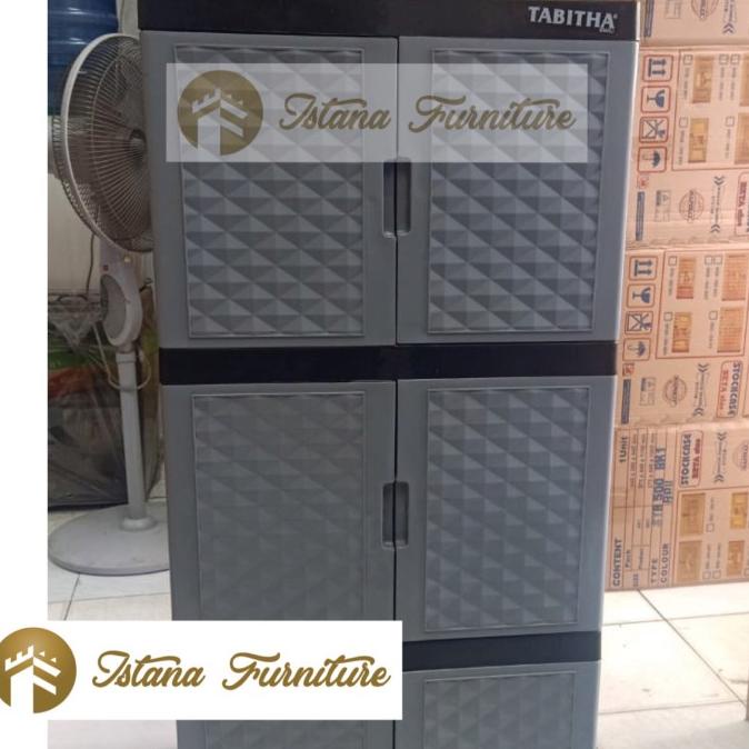 

MURAH!!! LEMARI PLASTIK / LEMARI PAKAIAN / RAK PLASTIK 4 SUSUN 8 PINTU stock ready