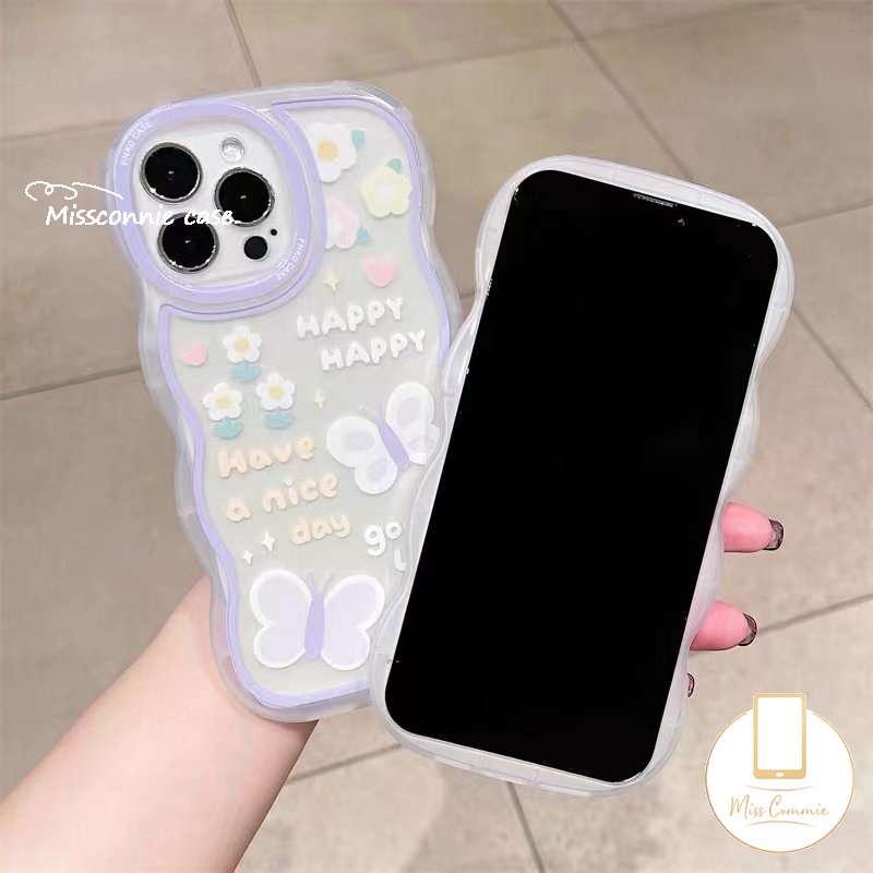 Soft Case TPU Motif Kartun Beruang / Kupu-Kupu / Bunga Untuk IPhone 7Plus / 6Plus / 11 / 13 / 12 / 14pro Max / XR / X / XS Max / 7 / 8 / 6 / 6s / 14plus / SE 2020