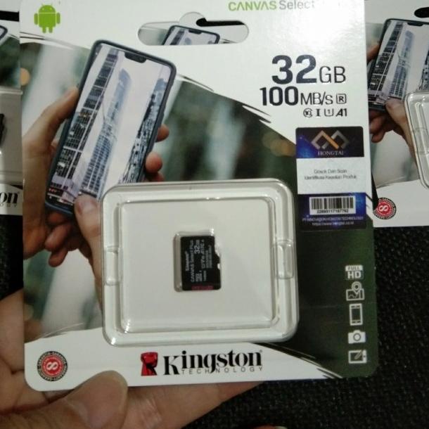 MEMORY MICRO SD KINGSTON ORIGINAL 128/64/32GB CANVAS SELECT PLUS 32 GB - 32 gb