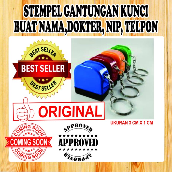 

Stempel Gantungan Kunci, Stempel Dokter, Nama, Nip.