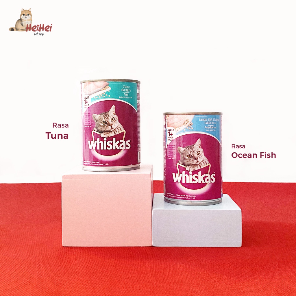 Whiskas Adult Kaleng 400 gr - Makanan Kucing Basah Kaleng Adult Cat Wetfood