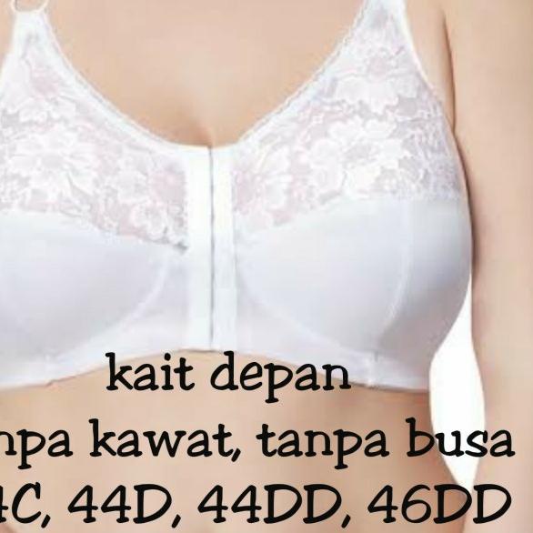 bra big size export jumbo murah bukaan kait depan 38 40 42 44 46 48 50 - 44D
