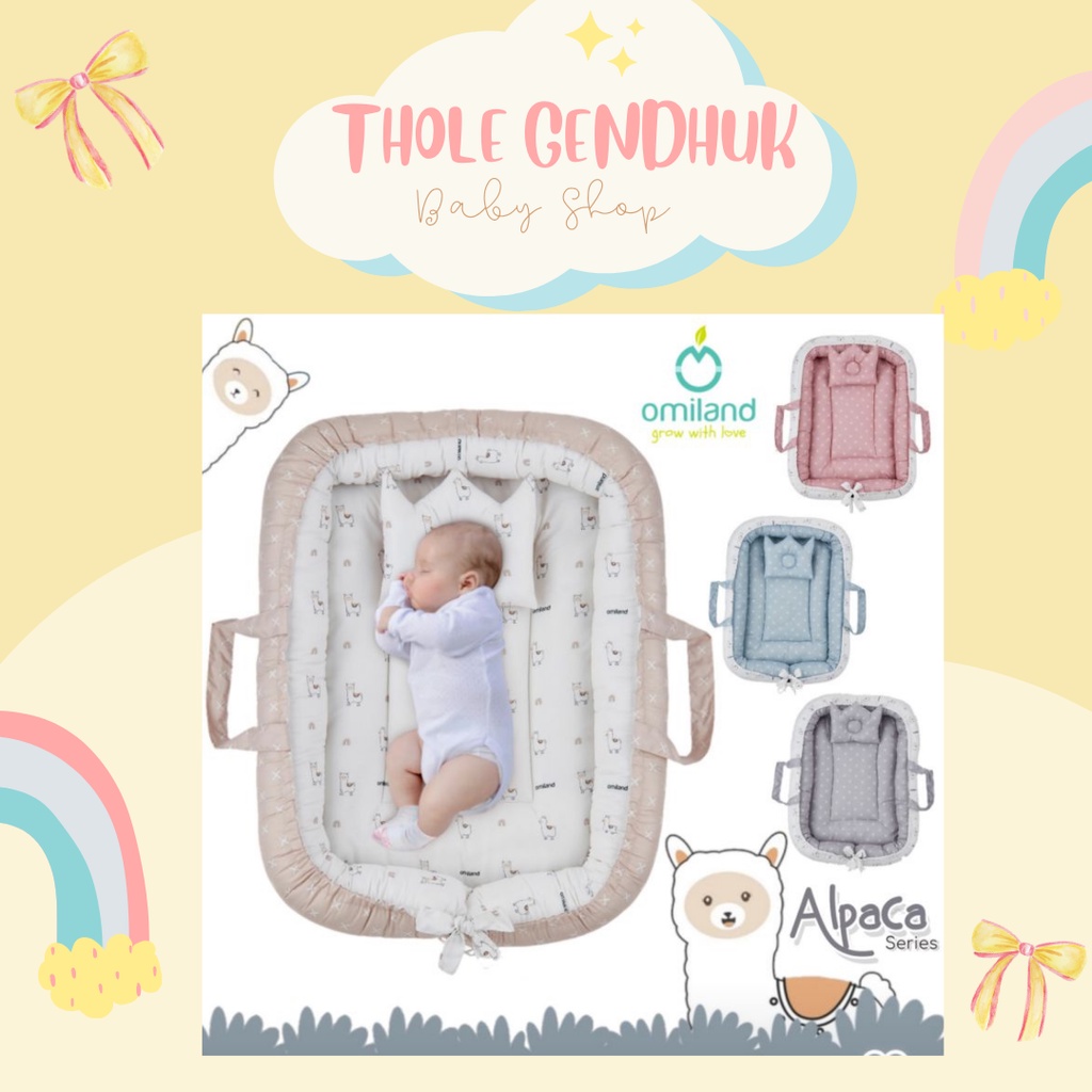 Kasur Serut Bayi + Kelambu Omiland Alpaca Series