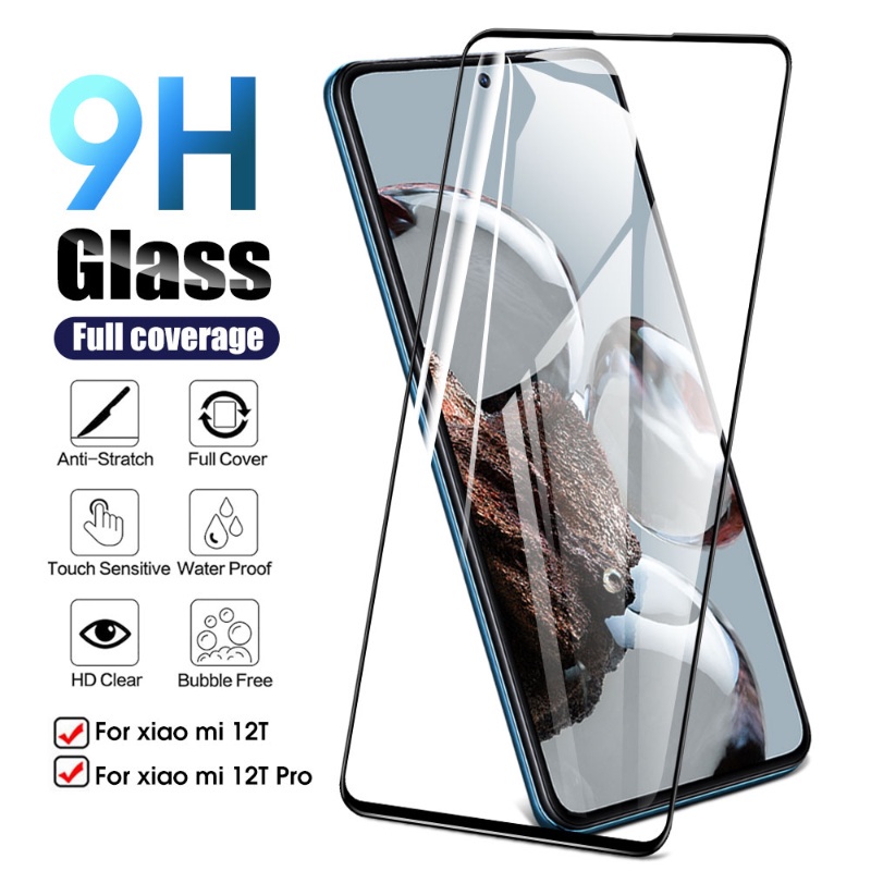 Pelindung Layar Tempered Glass HD Transparan Anti Sidik Jari / Gores / Pecah Untuk Xiaomi 12T / 12T Pro