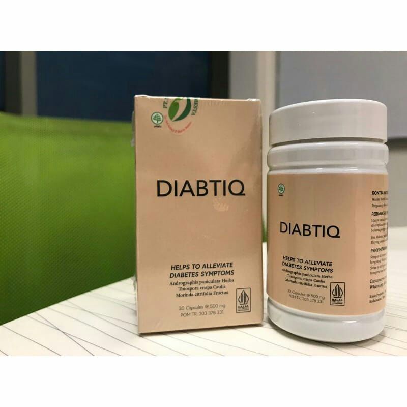 DIABTIQ ASLI BPOM OBAT DIABETES ATASI KENCING MANIS ORIGINAL TURUNKAN KADAR GULA