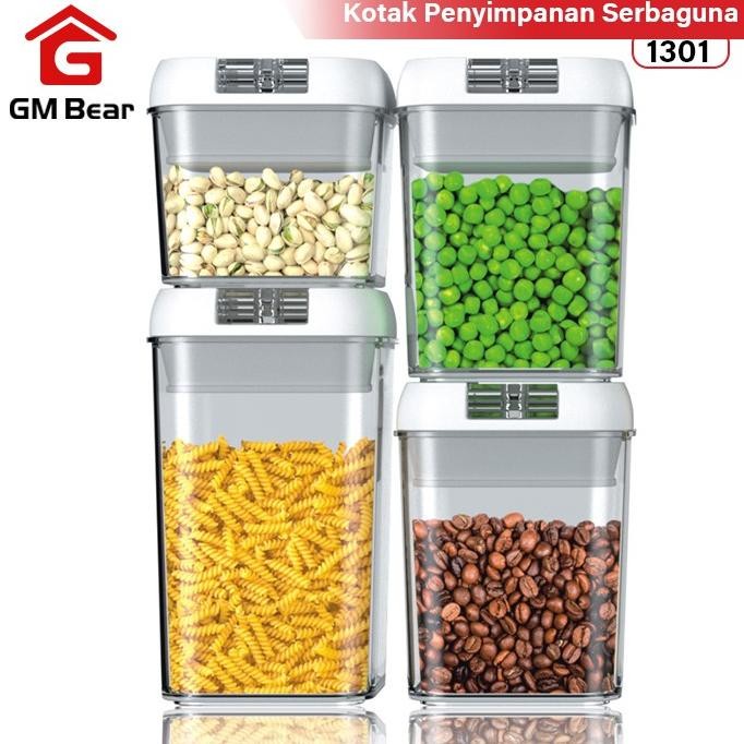 GM Bear Toples Makanan Set isi 4pcs 1301 - Food Container Storage Set