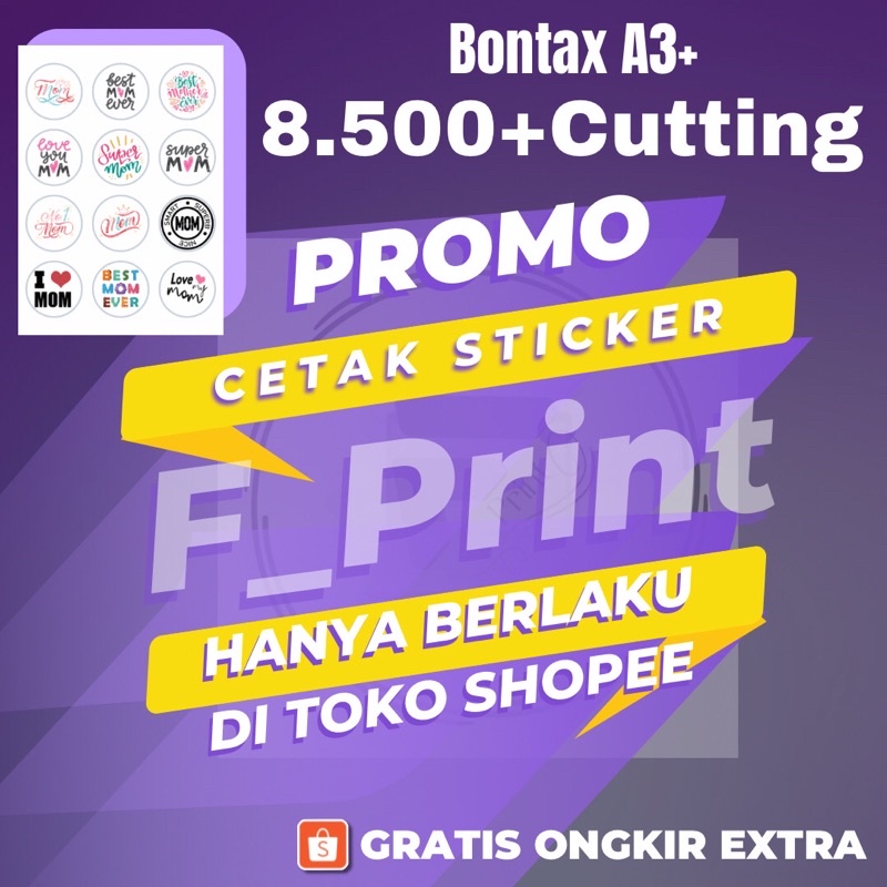 

PROMO CETAK STICKER BONTAX A3+