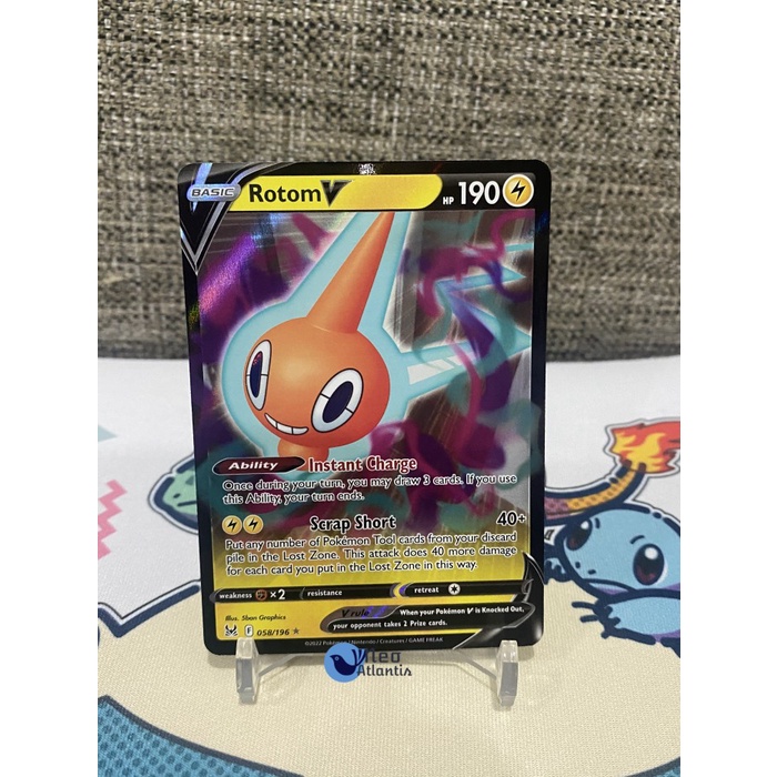 Pokemon TCG English Rotom V - 058/196 - Lost Origin