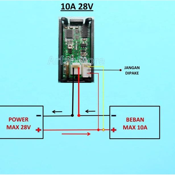 4 Bit Dual Voltmeter Ammeter 200V Digital Volt Amp Meter 10A 4 Digit