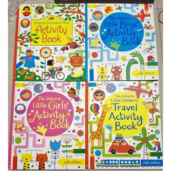 Buku Edukasi Usborne Little Children Activity Book Aktivitas Anak