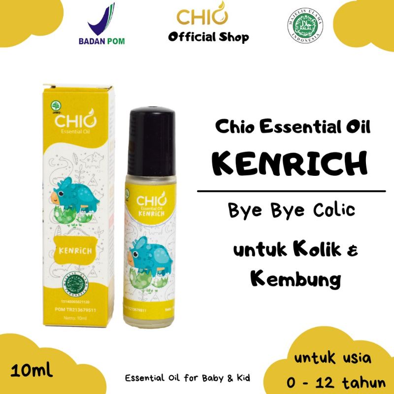 Chio Kenrich  bye bye colic essential oil minyak oles bayi obat oles bayi cessa