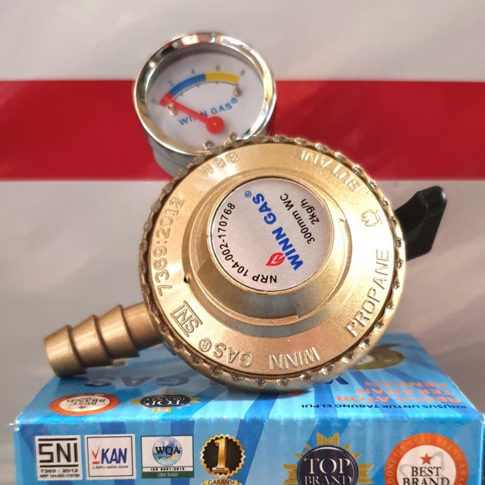 Winn Gas Regulator LPG Tekanan Rendah Khusus untuk Tabung LPG W88M