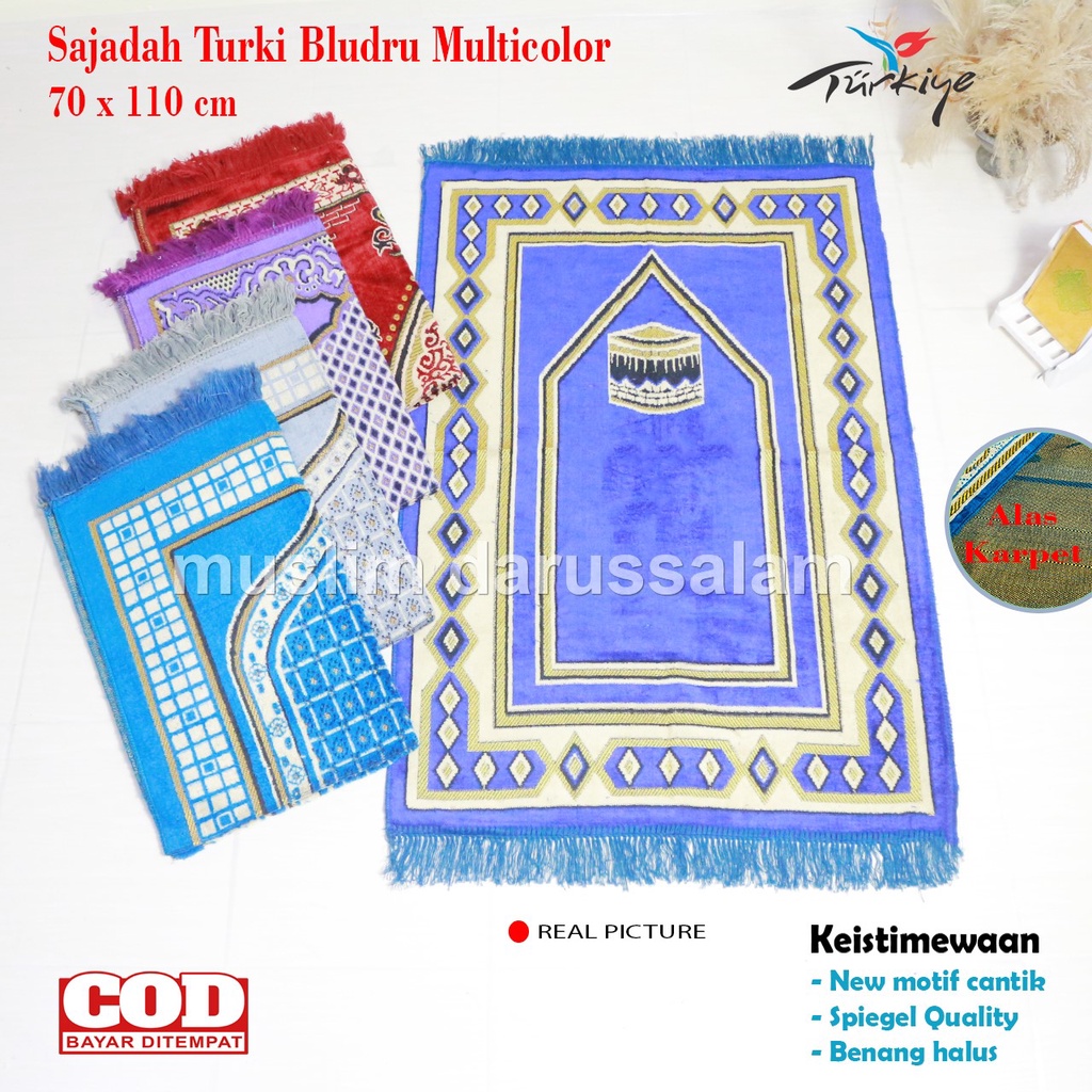 Sajadah Turki Tebal Sejadah Bulu Tebal Halus GROSIR Sajadah Original Berlabel FREE SABLON