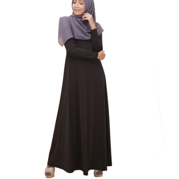 elzatta Gamis Gamia Azra Hitam 801 - XL