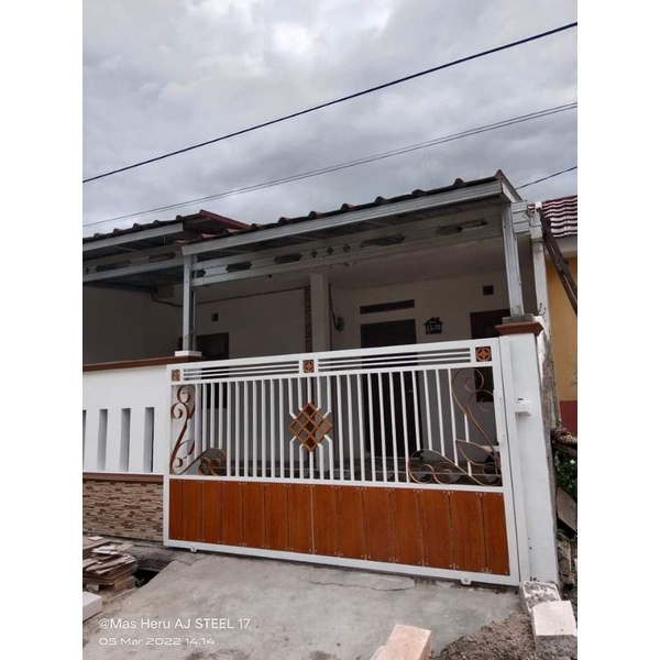 pagar minimalis pesanan ibu lia tambun bekasi