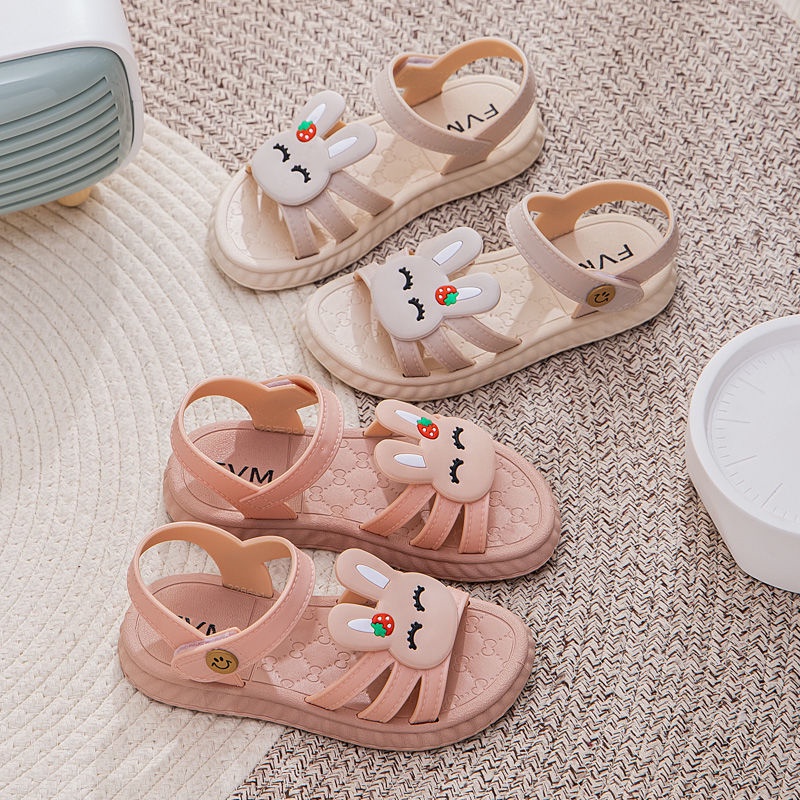 LittleAaron OMY RABBIT Sandal Anak Perempuan Bahan Karet Model Lucu 3-8 Tahun Import Sport Termurah Sendal Bayi Anak Cewek Cowok