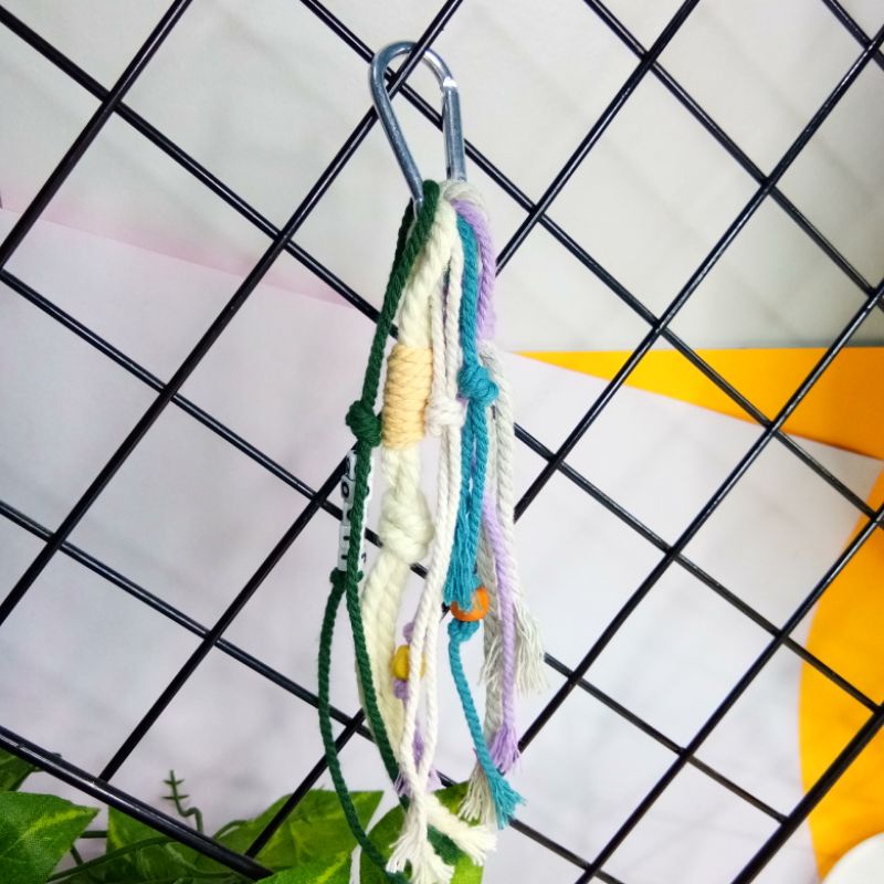 BAG CHARM MACRAME/GANTUNGAN KUNCI MACRAME/BAG CHARM/GANTUNGAN TAS/GANTUNGAN KUNCI/GANTUNGAN KUNCI AESTHETIC