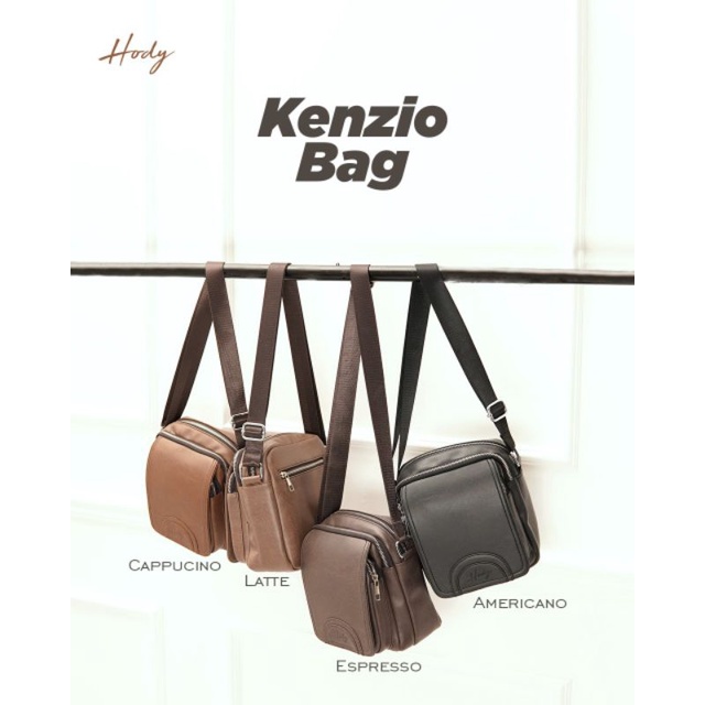 Ready Stock Tas Pria Kenzio by Hody Tas Selempang Cowok Tas Bahu Bahan Kulit Sintetis