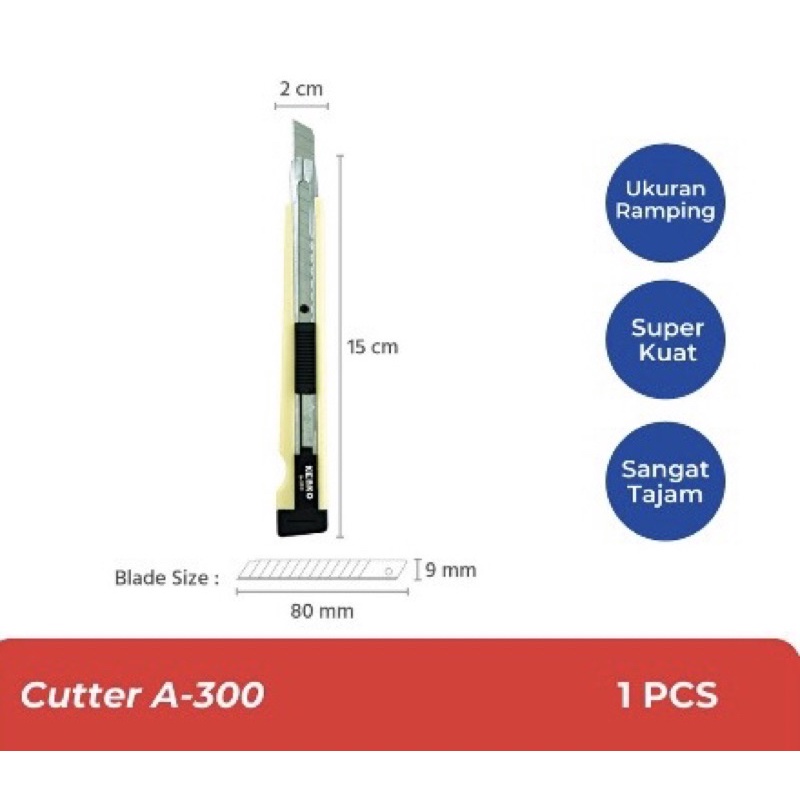 

Pisau Cutter Kecil KENKO A - 300