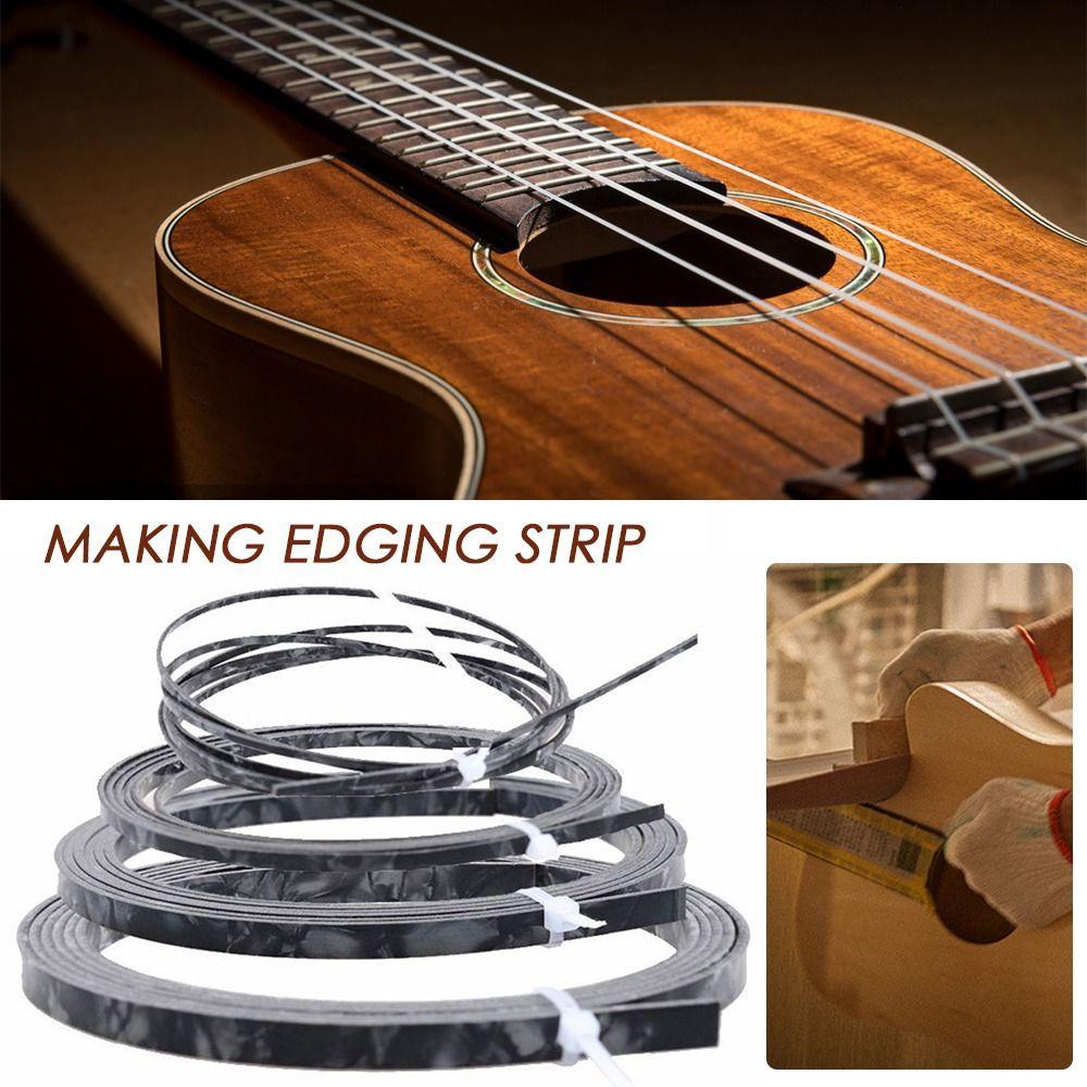 Nanas 1/2pcs Membuat Edging Strip Aksesoris Gitar Bassukulele Cocok Untuk Merayap Pengikat Plastik Gitar