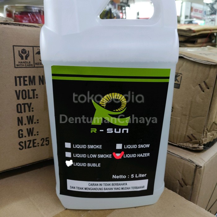 Cairan Liquid Mesin Hazer / Mesin kabut 5 liter isian mesin asap kabut