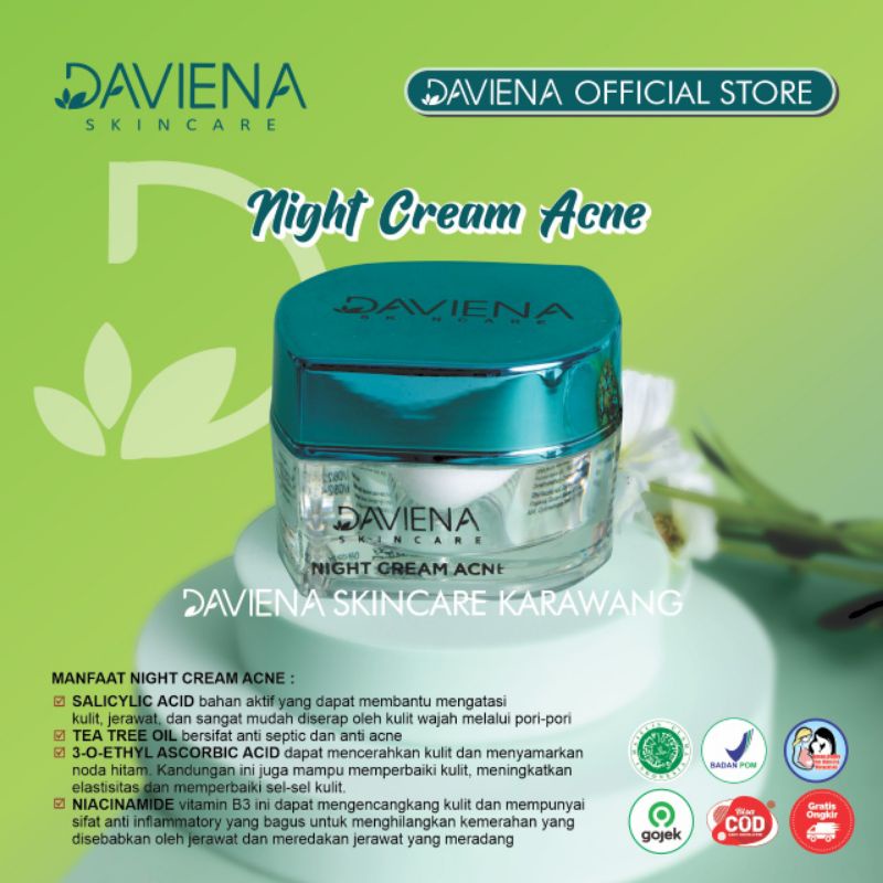 NIGHT CREAM ACNE SERIES|DAVIENA SKINCARE