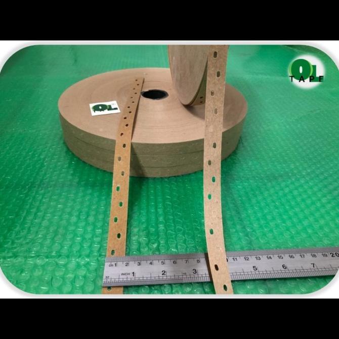 Gummed Tape/ VENEER Tape/ isolasi plywood (16mm x 500 M) HRG DISKON