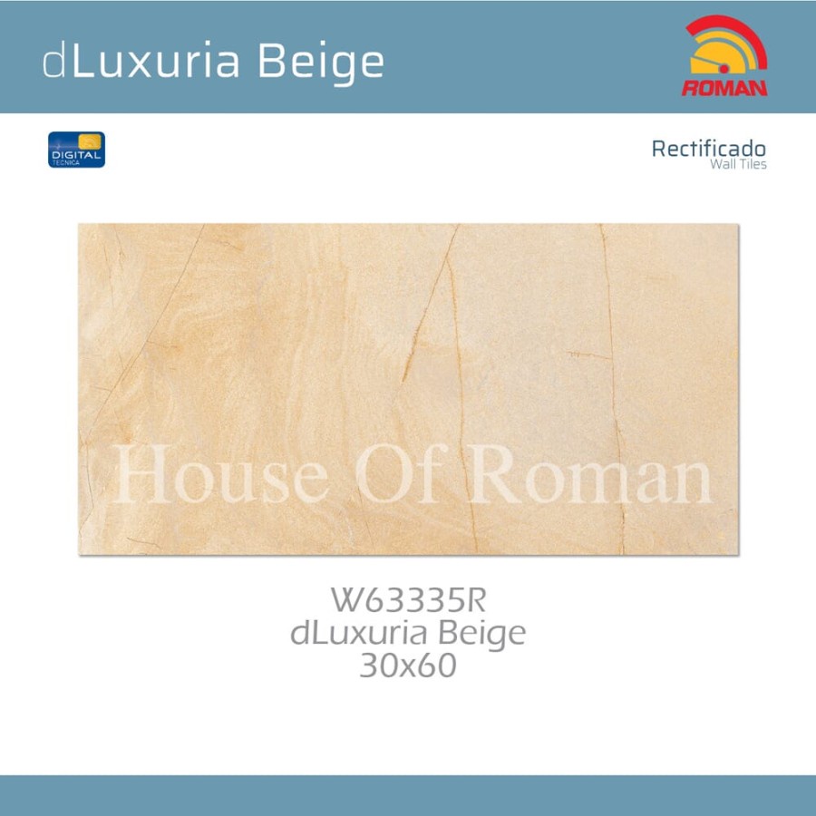 ROMAN KERAMIK DLUXURIA BEIGE 30X60R W63335R (ROMAN HOUSE OF ROMAN)