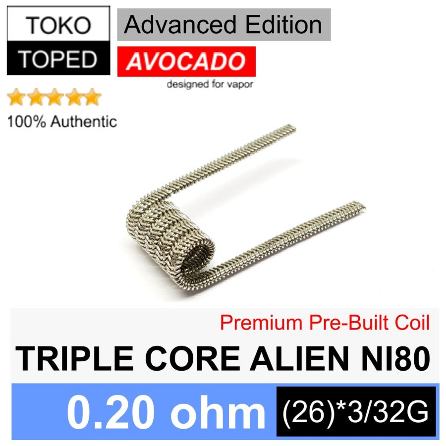 [Koil NI80x] Koil TRIPLE CORE ALIEN 0.20 | 0,20 kawat 3mm kumparan kooil advanced n180