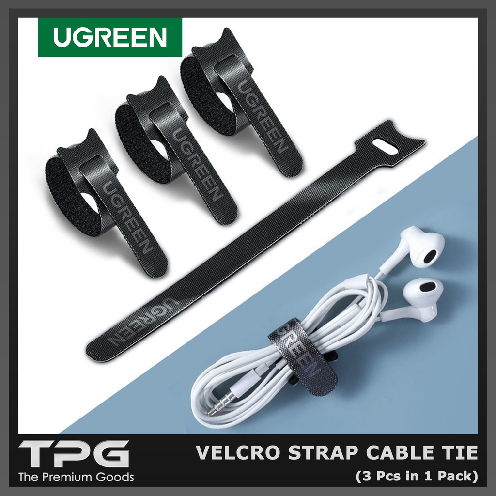 Jual UGREEN VELCRO CABLE TIES PENGIKAT STRAP KABEL TIE ORGANIZER
