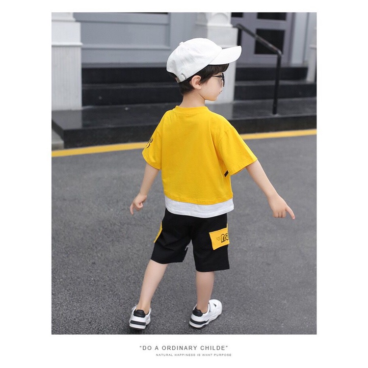 (LOLI-JKT) BOY-74 SET ANAK COWOK LABA-LABA SIZE 110-160 IMPORT