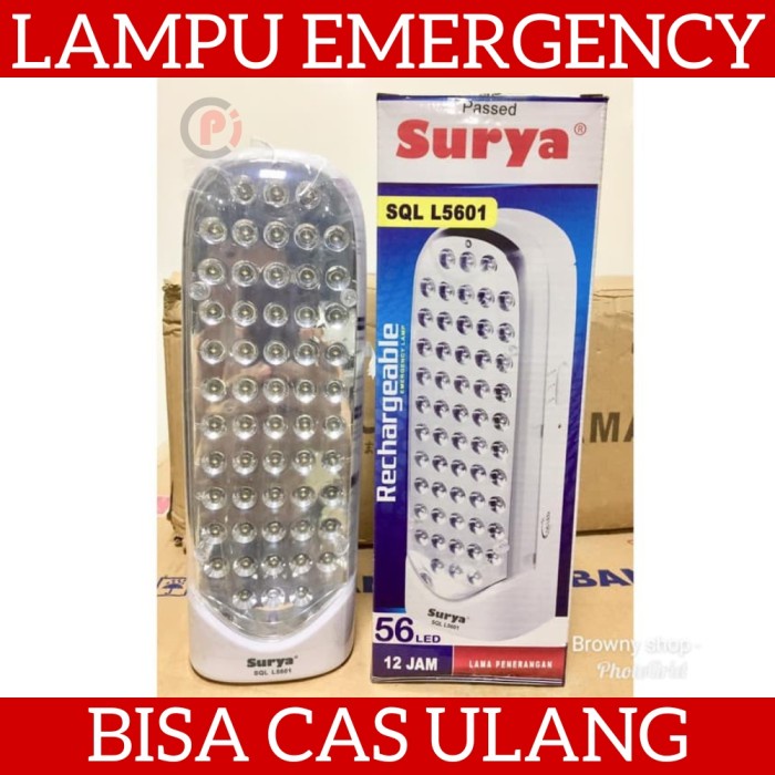 SURYA SQL L5601 Lampu LED Emergency Darurat Senter Bisa Isi Cas Ulang