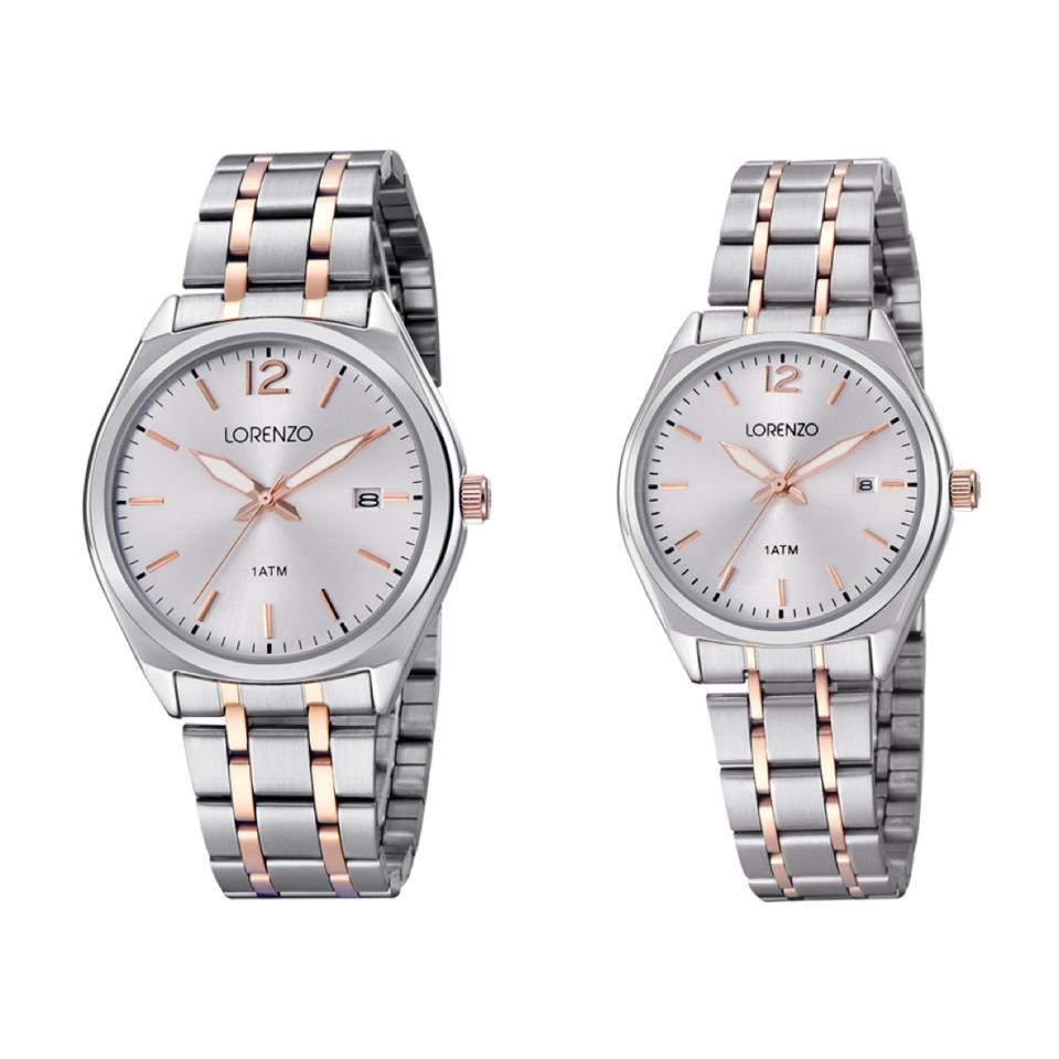 JAM TANGAN LORENZO COUPLE ORIGINAL R-5107M/JAM TANGAN LORENZO ORIGINAL WATERESITAN/