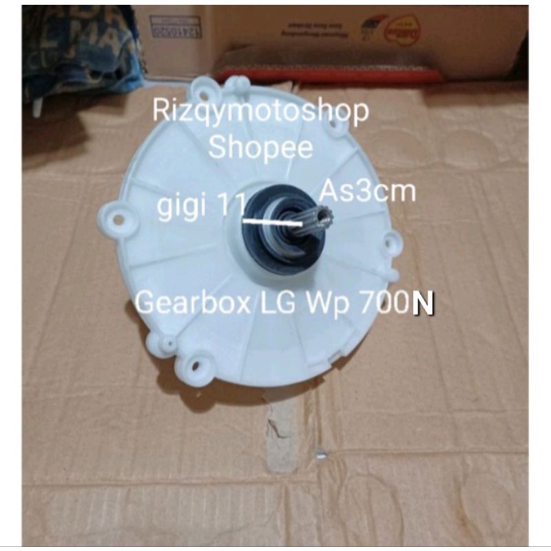 GEARBOX MESIN CUCI LG WP 700N-WP710-WP730- 9900-A GIGI 11 PANJANG AS 3CM AS BAWAH BULAT