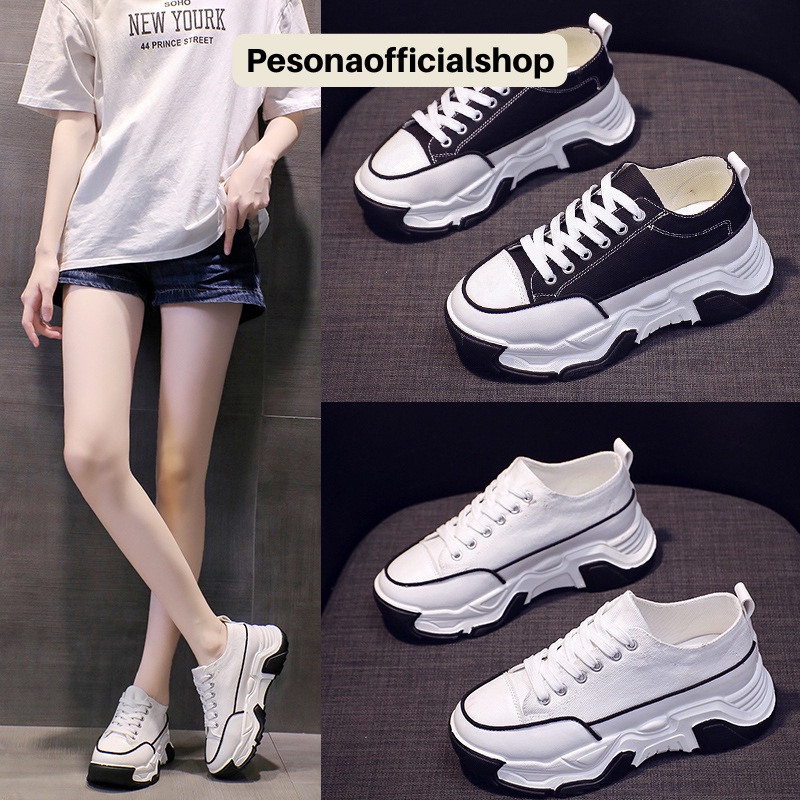 COD POS 1180 Sepatu Sneakers Wanita Premium Sepatu Kekinian