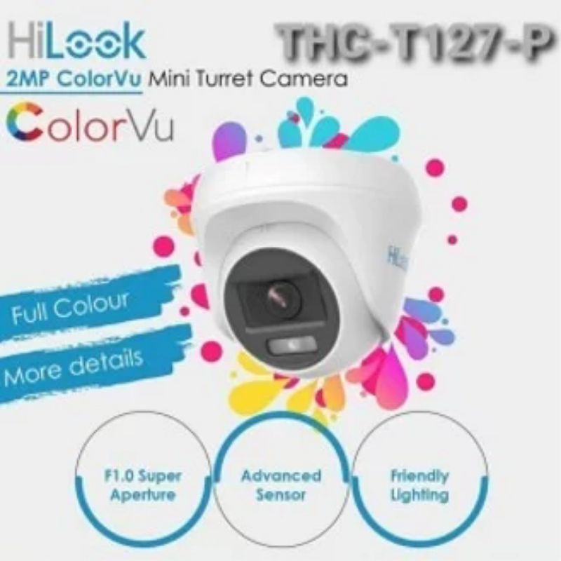 PAKET CCTV HILOOK COLORVU 2MP 1080P 8 CHANNEL 6 CAMERA KOMPLIT